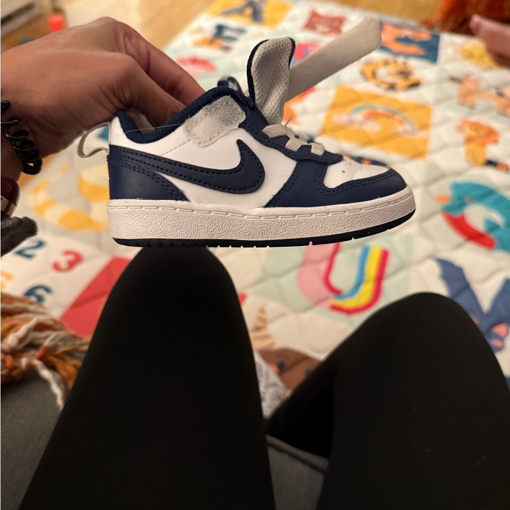 Nike Kids' Navy and White Sneakers